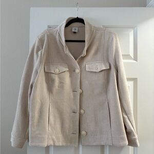CAbi Cream Button-Front Women's Jacket